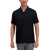 Solid Pintuck Shirt, Black view# 1