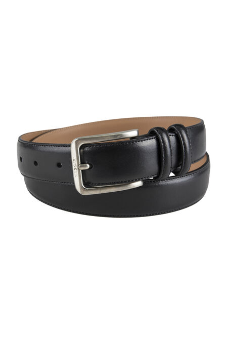 Dress Leather Double Loop - Black, Black view# 3