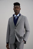 J.M. Haggar Micro Dobby Suit Jacket, Grey view# 3