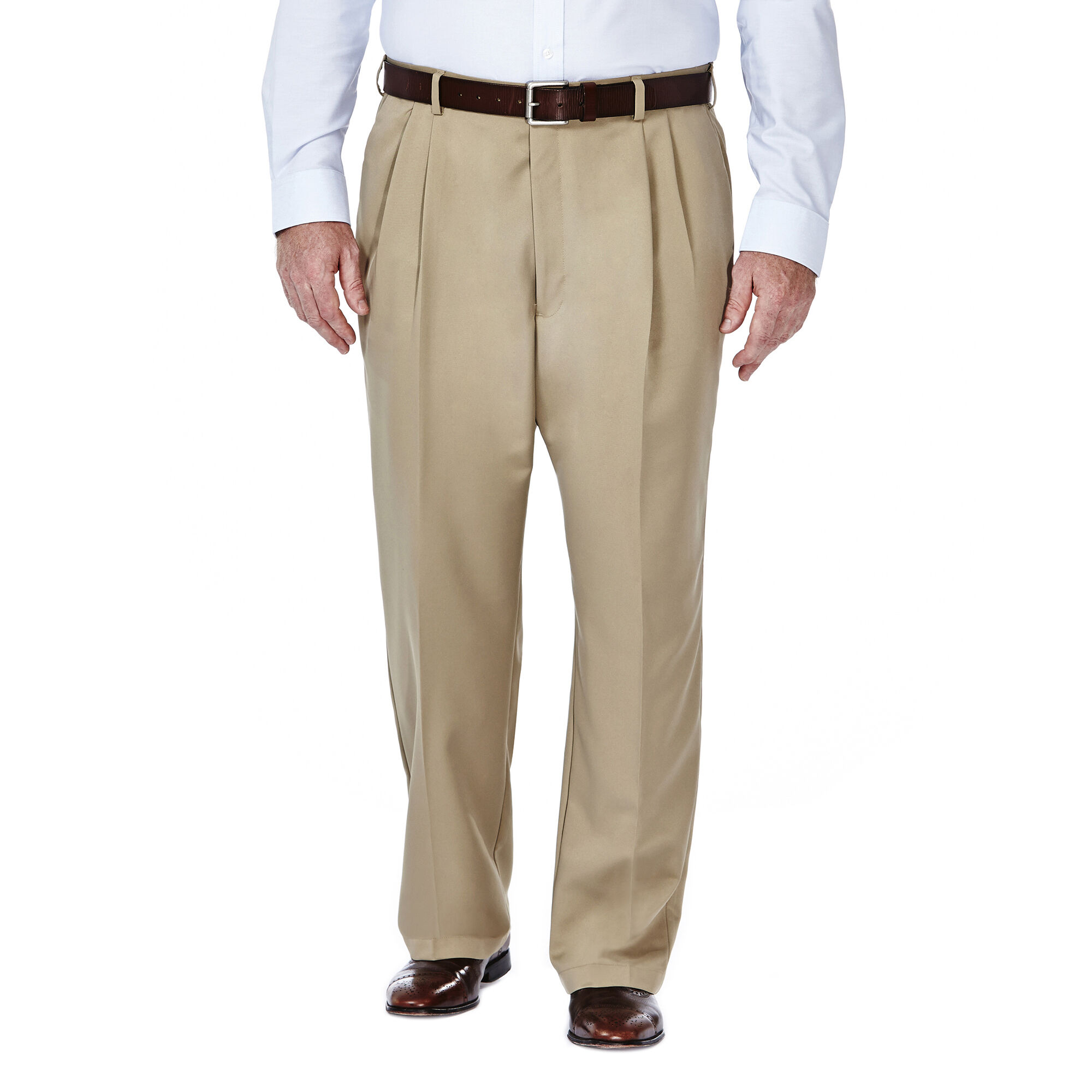 Haggar Big & Tall Cool 18 Pant Khaki (41714529486 Clothing Pants) photo
