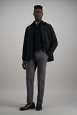 Wrinkle Free Performance Khaki Pant, Dark Grey view# 3