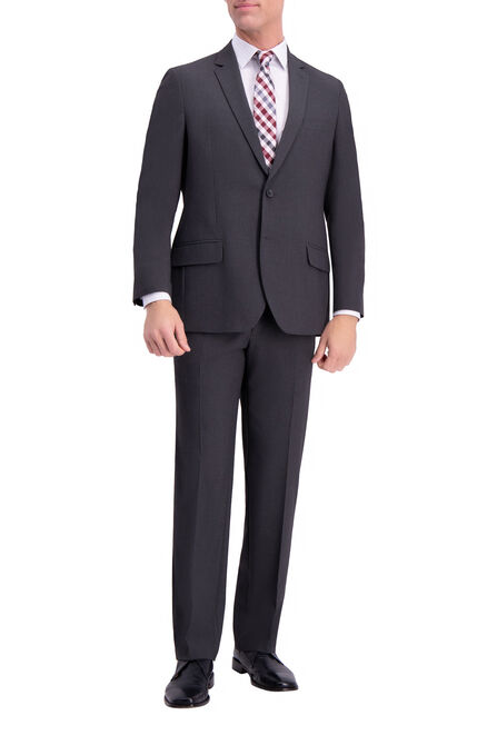 J.M. Haggar 4-Way Stretch Suit Jacket, Charcoal Htr view# 1