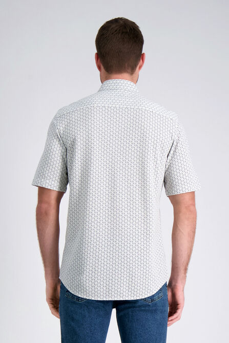 Pique Button Down Shirt, Light Grey view# 2