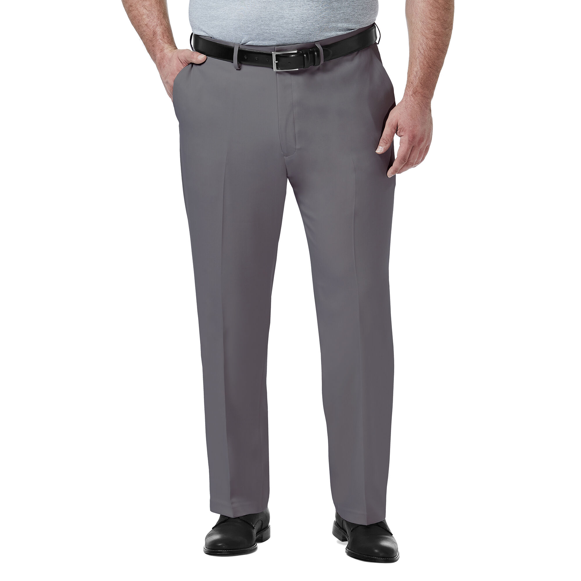 Haggar Big & Tall Premium Comfort Dress Pant Med Grey (HD90650 Clothing Pants) photo