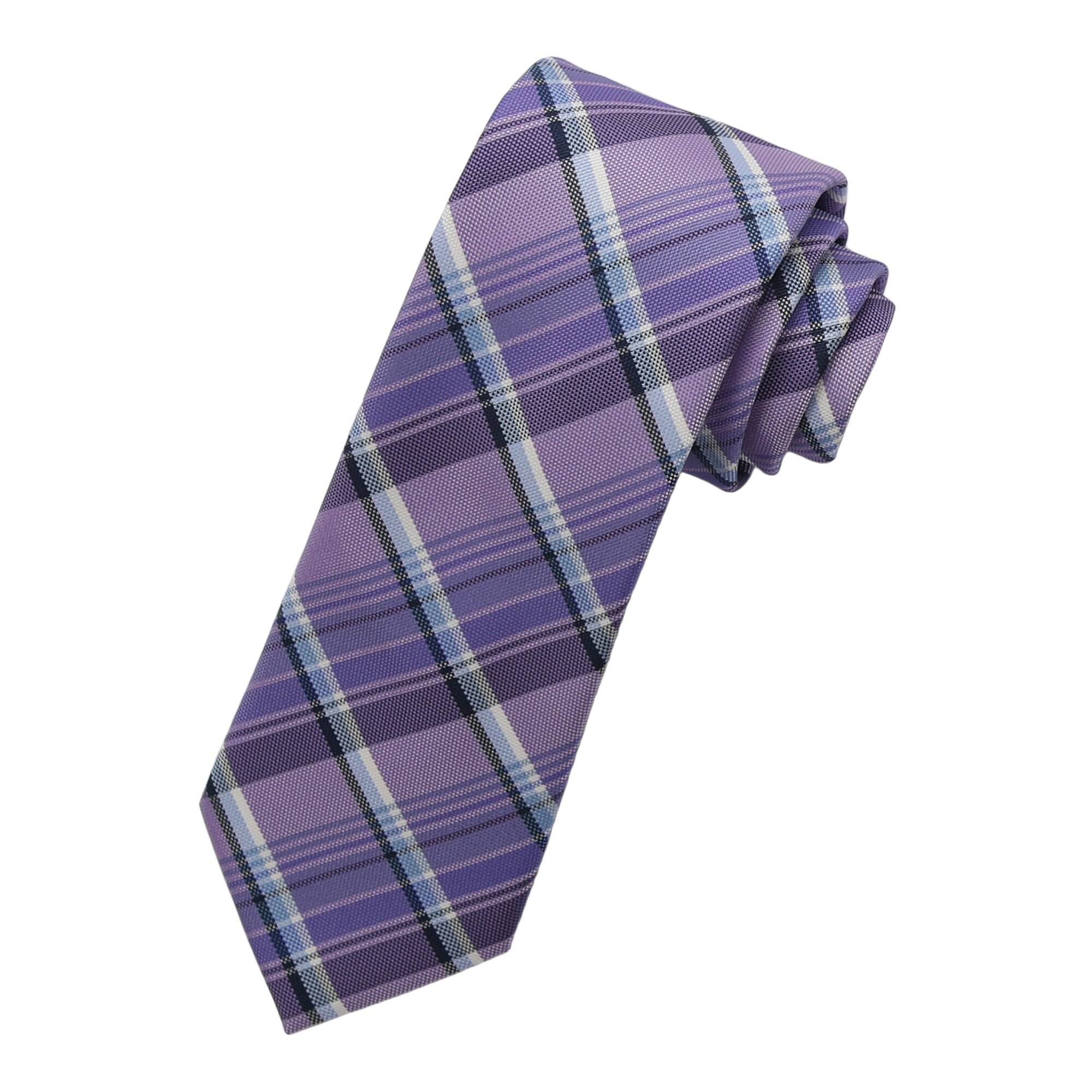 Haggar Overplaid Tie Purple (2RC8-1002) photo