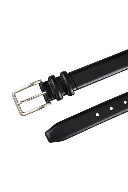 Dress Leather Double Loop - Black, Black view# 5