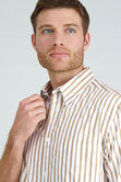 Short Sleeve Stripe Shirt, Khaki view# 4