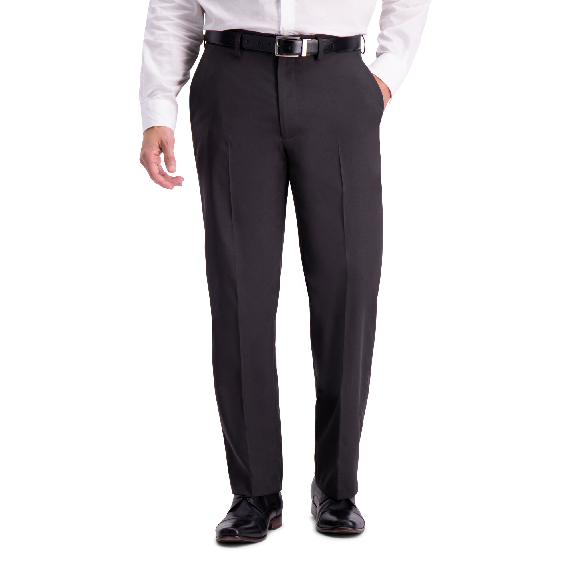 Haggar The Active Series Herringbone Suit Pant Black / Charcoal (HY00243 Clothing Pants) photo
