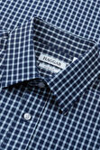 Premium Comfort Dress Shirt - Navy Check, Navy view# 4