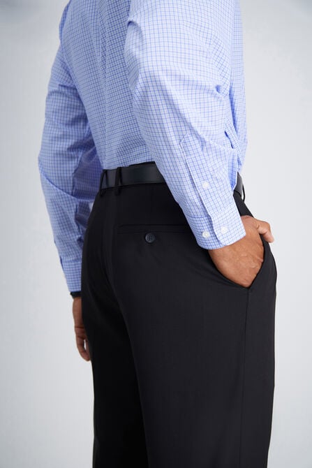 J.M. Haggar Premium Stretch Suit Pant - Pleated Front, Black view# 4