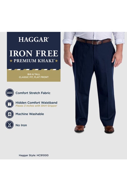 Big &amp; Tall Iron Free Premium Khaki,  view# 6