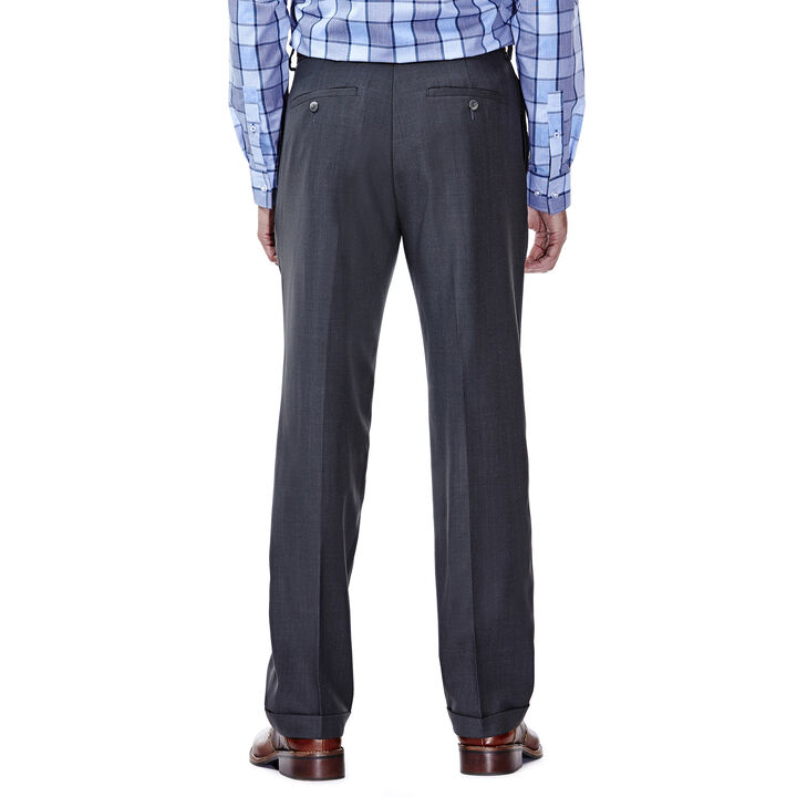 haggar eclo stria pleated