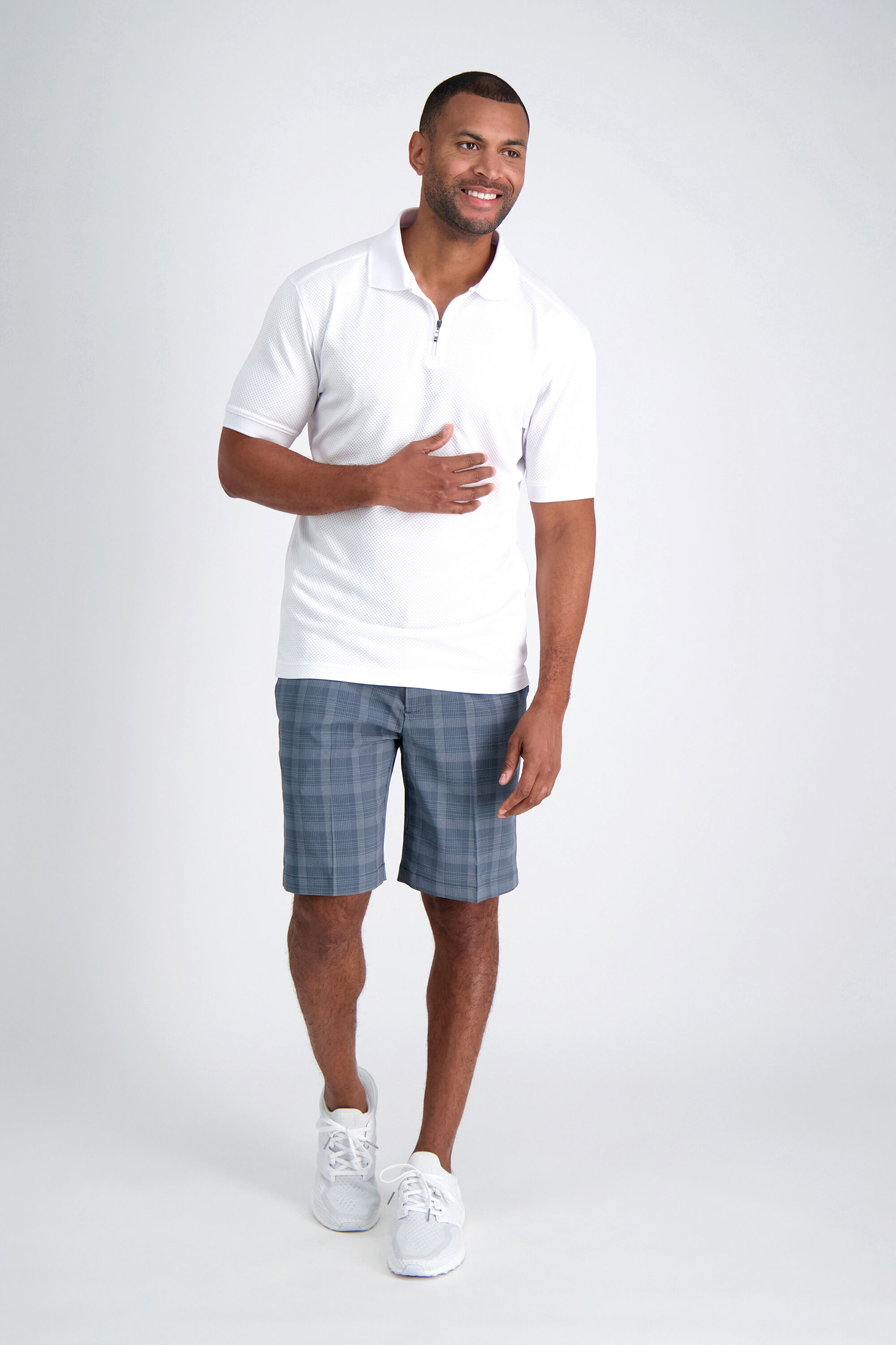 clastellar classic check short pants