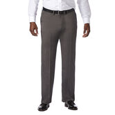 Big &amp; Tall Premium Stretch Solid Dress Pant, Black / Charcoal view# 1