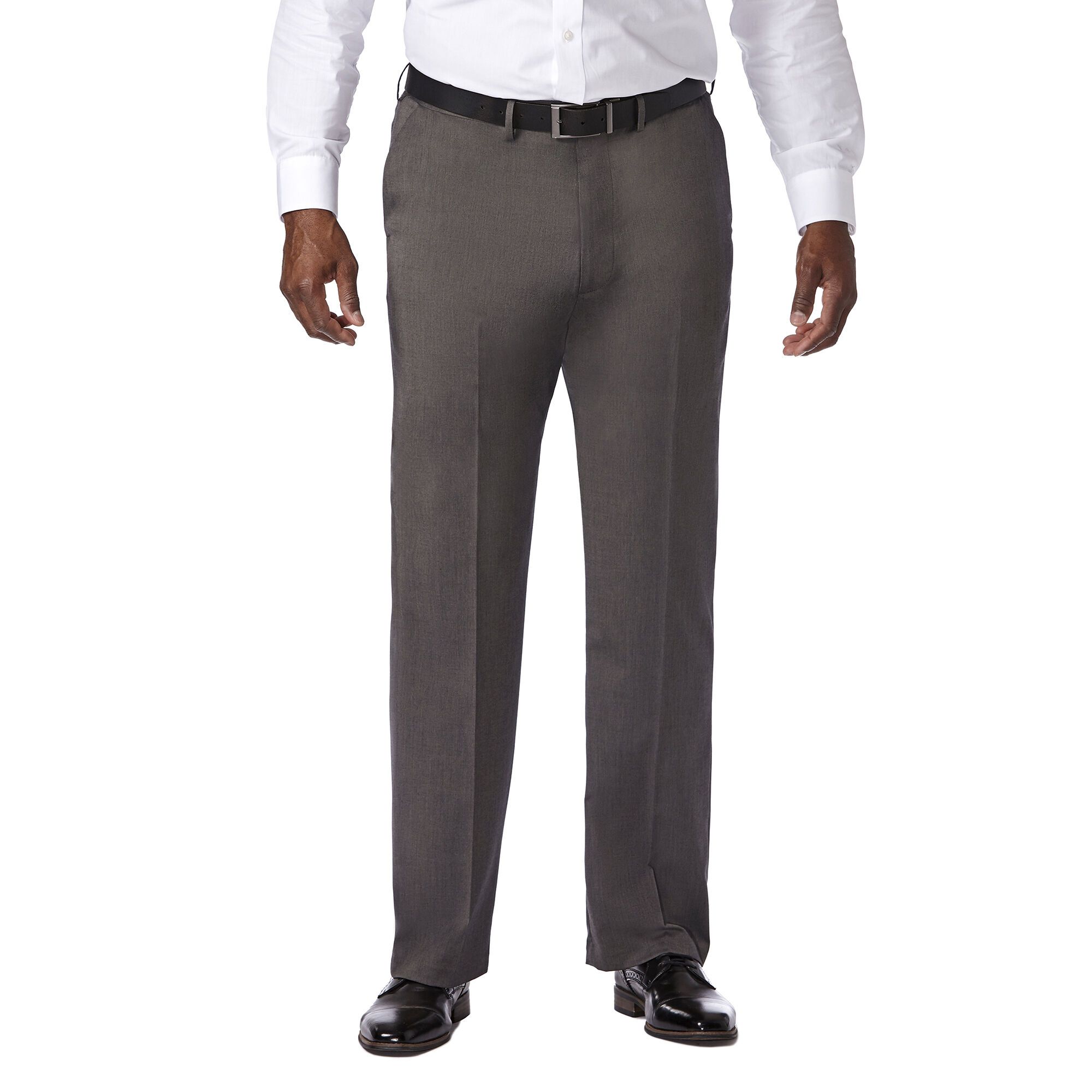 Haggar Big & Tall Premium Stretch Solid Dress Pant Black / Charcoal (HD90921 Clothing Pants) photo