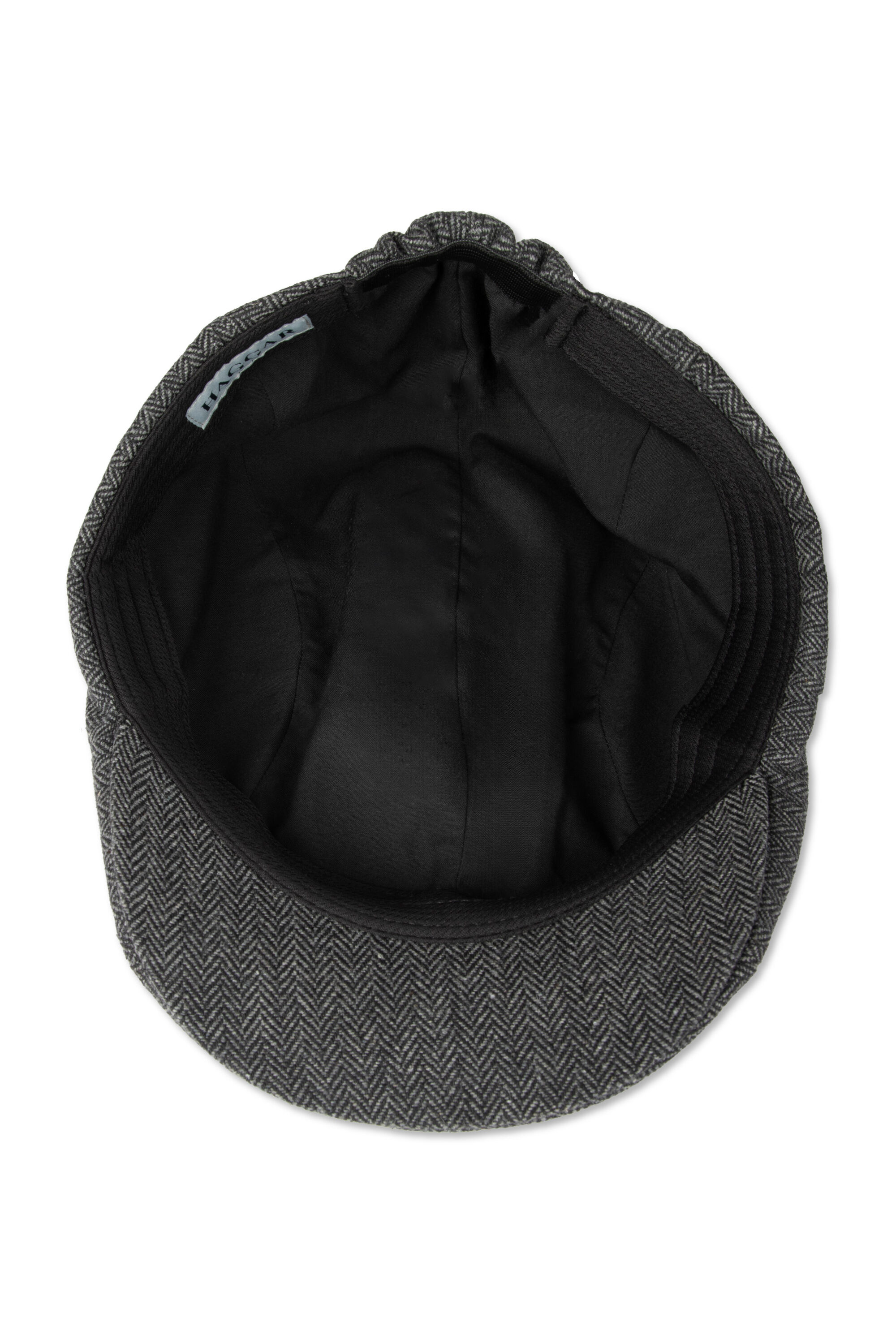 Brushed Herringbone Center Seam Flat Cap