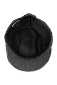 Brushed Herringbone Center Seam Flat Cap, Graphite view# 6