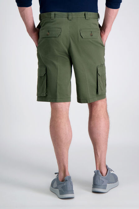 Stretch Cargo Short with Tech Pocket, Olive view# 4