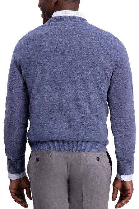 Herringbone Sweater, Blue Marl view# 2