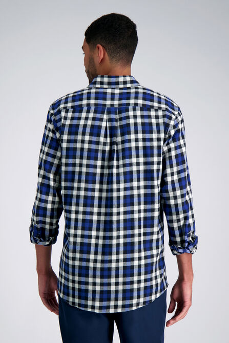Long Sleeve Flannel Plaid Shirt,  view# 2