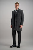 J.M. Haggar Premium Topcoat, Black / Charcoal view# 3
