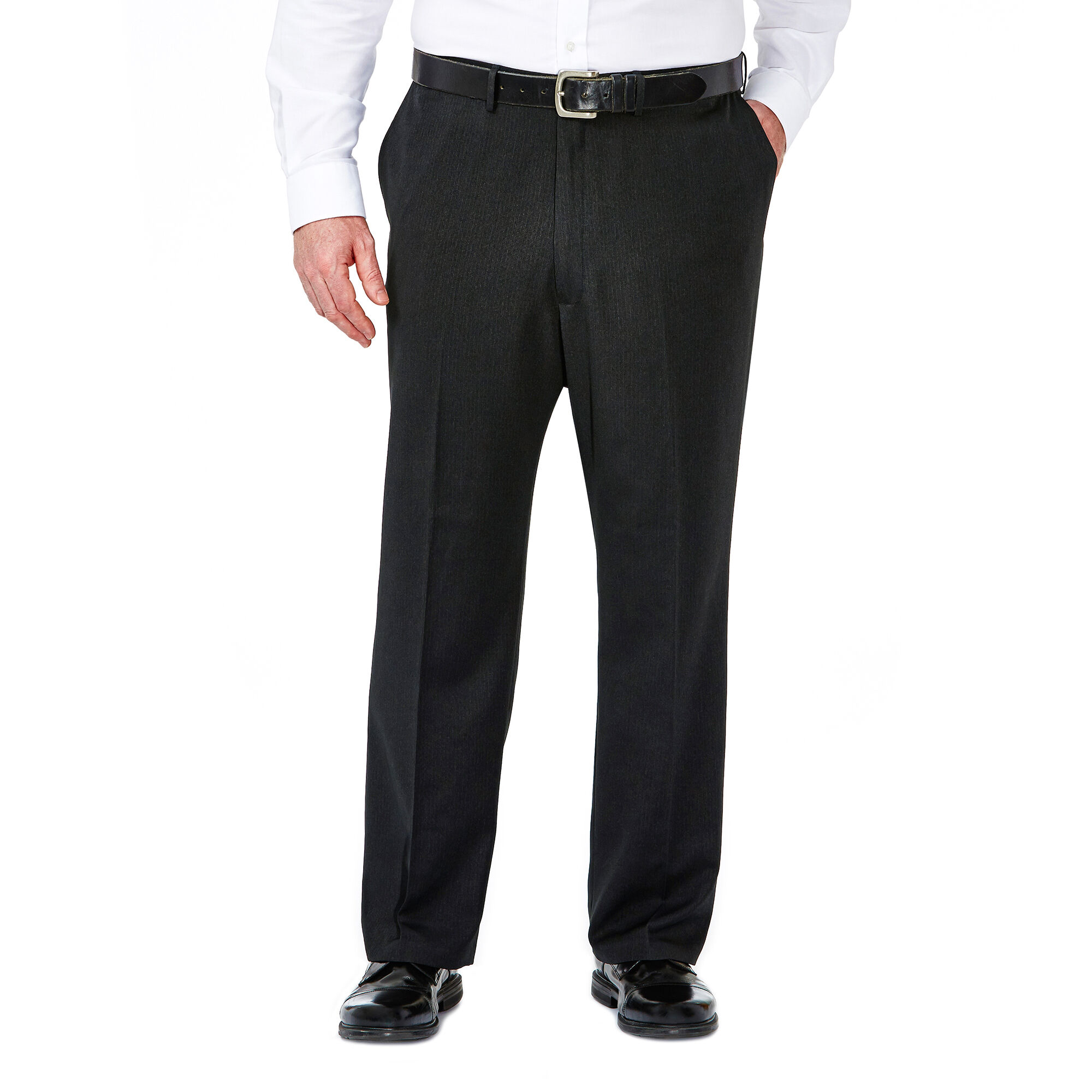 Haggar Big & Tall Travel Performance Suit Separates Pant Black / Charcoal (HY90266 Clothing Pants) photo