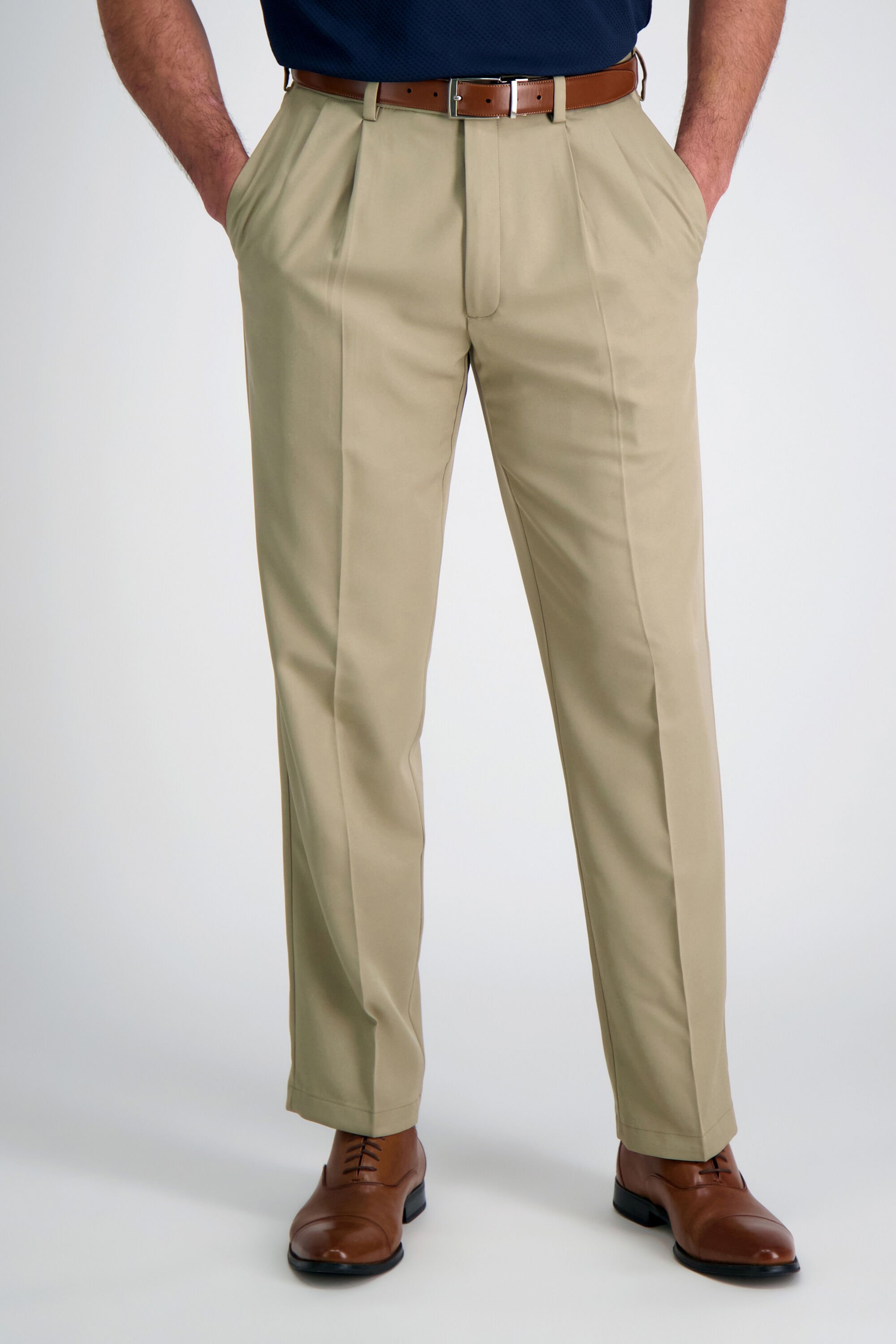 Cool 18 Pro Pant| Classic Fit, Pleat Front, Stretch, No Iron | Haggar.com