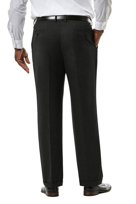 Big &amp; Tall J.M. Haggar Premium Stretch Suit Pant - Pleated Front, Black view# 3