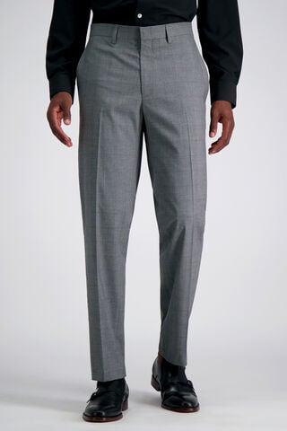 J.M. Haggar Glen Plaid Suit Pant, Med Grey