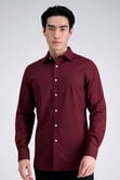 Premium Comfort Dress Shirt -  Dark Red, Dark Red view# 1