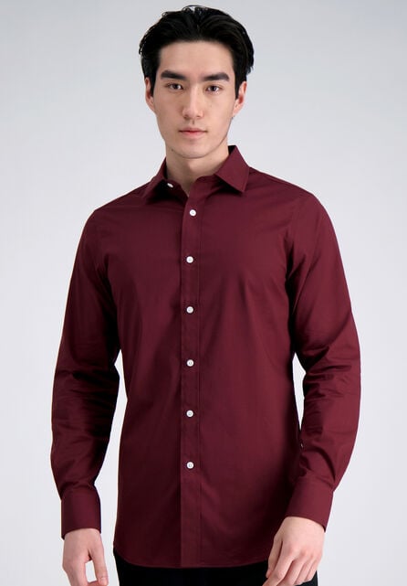 Premium Comfort Dress Shirt -  Dark Red, Dark Red