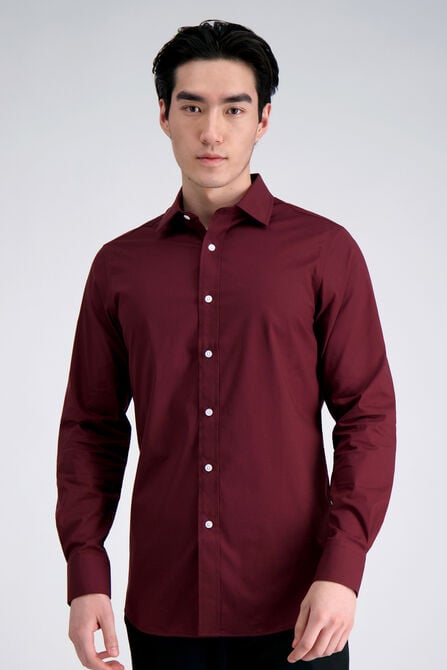 Premium Comfort Dress Shirt -  Dark Red,  view# 1