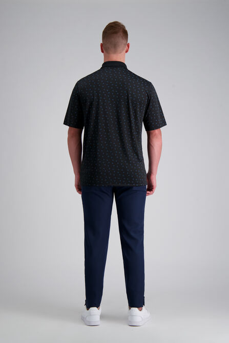 Short Sleeve Poly Polo, Black view# 4