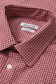 Smart Wash&trade; Dress Shirt - Dark Red Check, Red view# 4