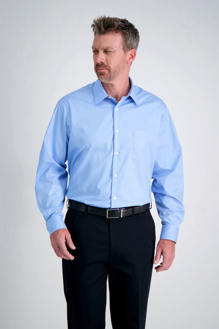 Light Blue Solid Dress Shirt,  view# 1