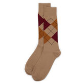 Argyle Socks, Brown Heather view# 1