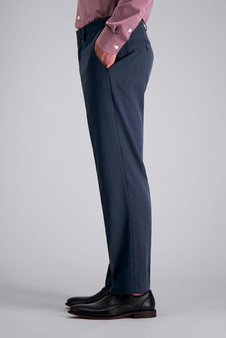 Premium Comfort Tonal Grid Dress Pant, Black view# 4