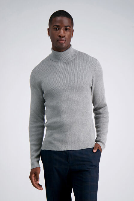 Long Sleeve Turtleneck Sweater, Iron Htr view# 1