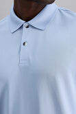Short Sleeve Pique Polo, Sky view# 4