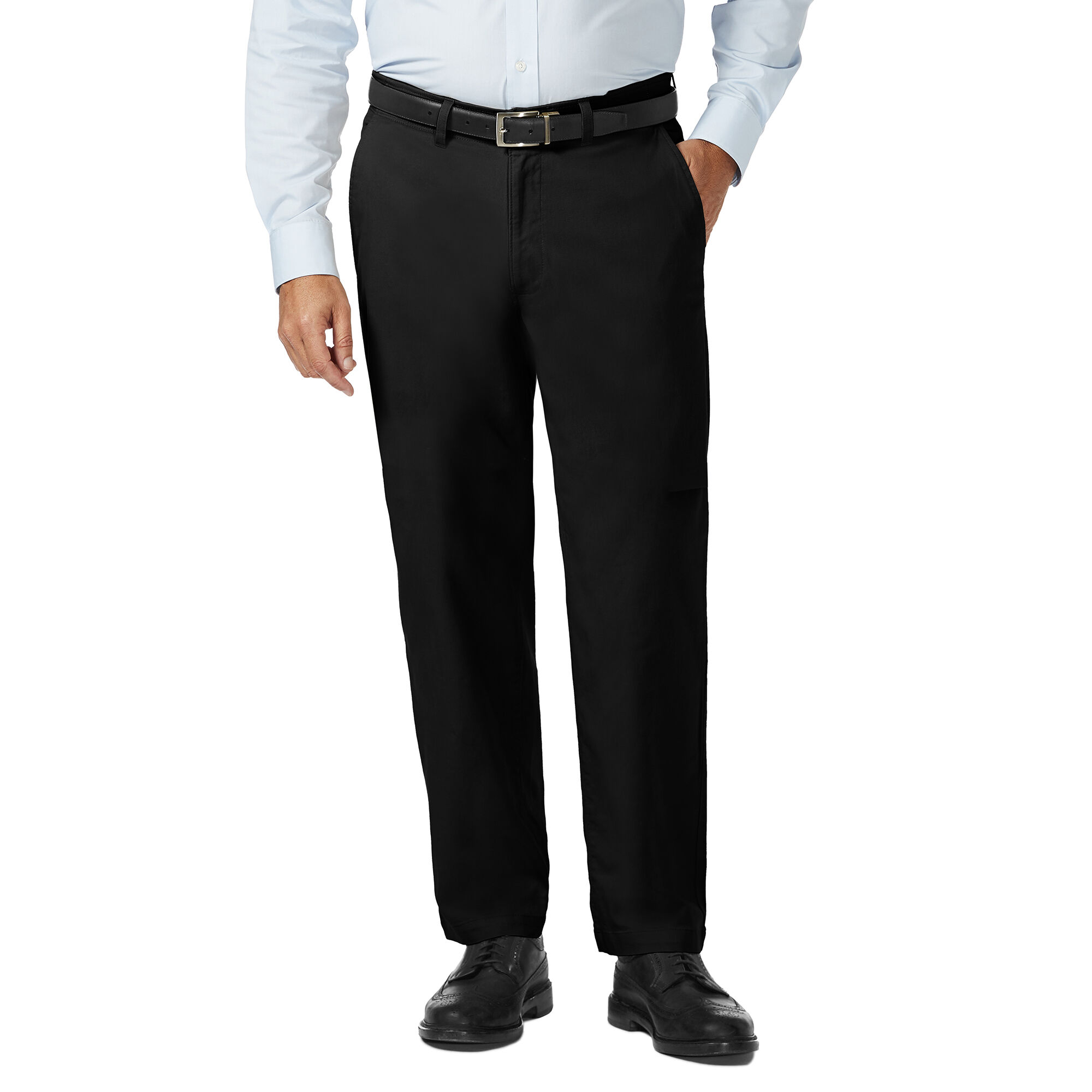 Haggar Big & Tall Coastal Comfort Chino Black (HC90223 Clothing Pants) photo