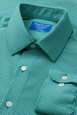 Smart Wash&trade; Dress Shirt - Green Check,  view# 4