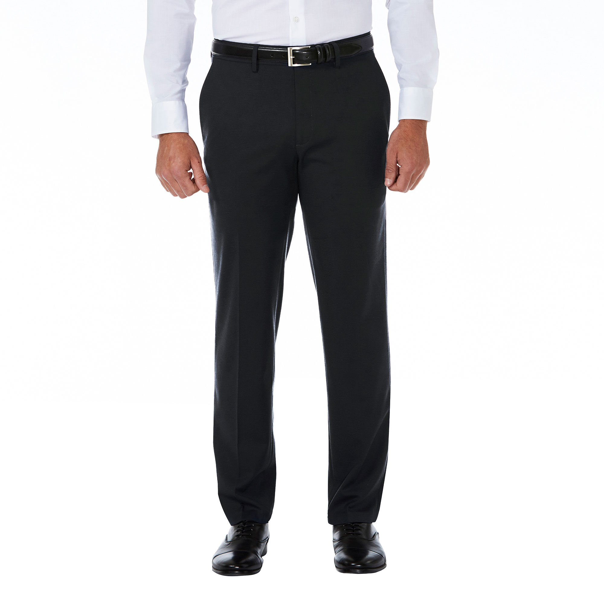 J.M. Haggar Premium Stretch Shadow Check Suit Pant Black (HY80274 Clothing Pants) photo