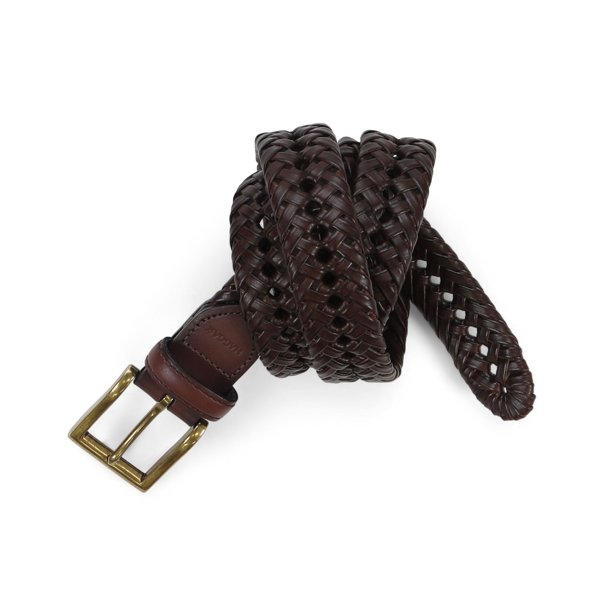 Haggar Braided Dress Belt Brown (HAS19-0003) photo