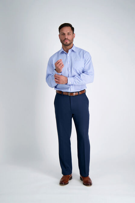 Light Blue Plaid Dress Shirt,  view# 4