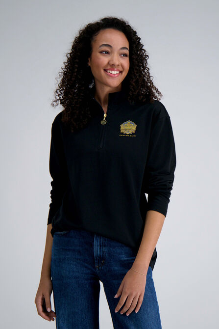Pro Football Hall of Fame X Haggar &ndash; Long Sleeve Ribbed Quarter Zip,  view# 2