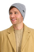 Heathered Micro Cable Crown Beanie, Graphite view# 2