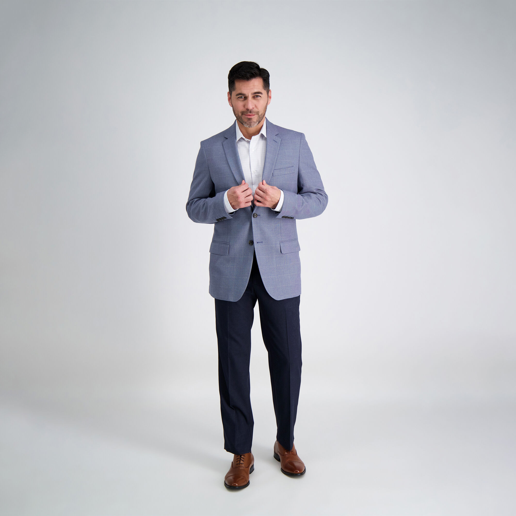 J.M. Haggar Birdseye Windowpane Sport Coat