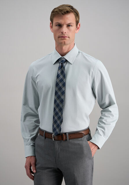 Smart Wash&reg; Dress Shirt - Dark Green Check, Dark Green