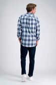 Long Sleeve Flannel Shirt, Light Blue view# 6
