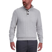 Herringbone Button Mock Neck Sweater,  view# 3